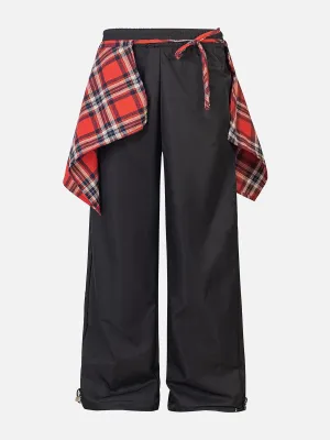 Abnehmbare karierte Baggy-Hose „Aelfric Eden“
