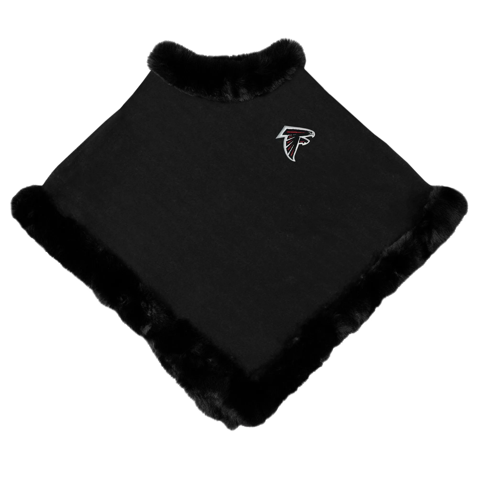 Atlanta Falcons Fur Trim Poncho