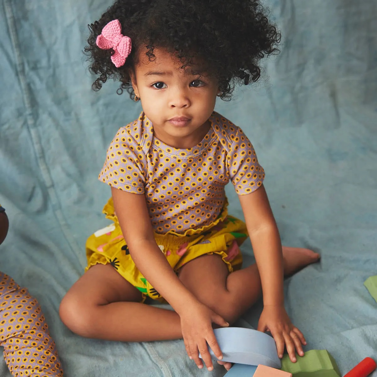 Bloomers in Pistachio Daleyden Fête by Misha & Puff - Last One In Stock - 4 Years
