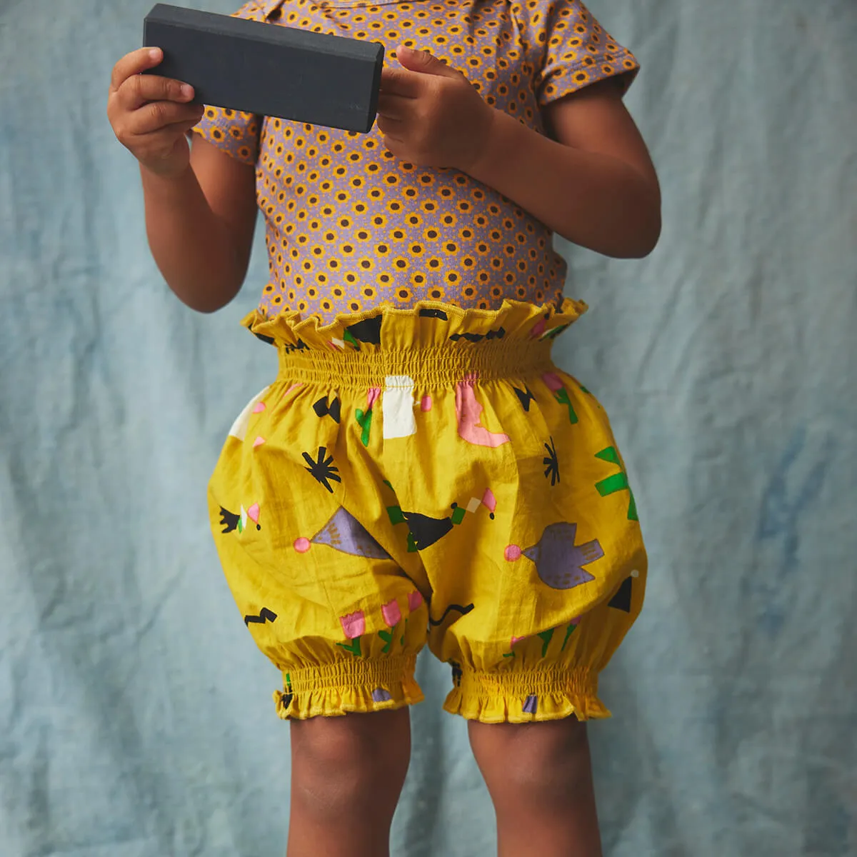 Bloomers in Pistachio Daleyden Fête by Misha & Puff - Last One In Stock - 4 Years