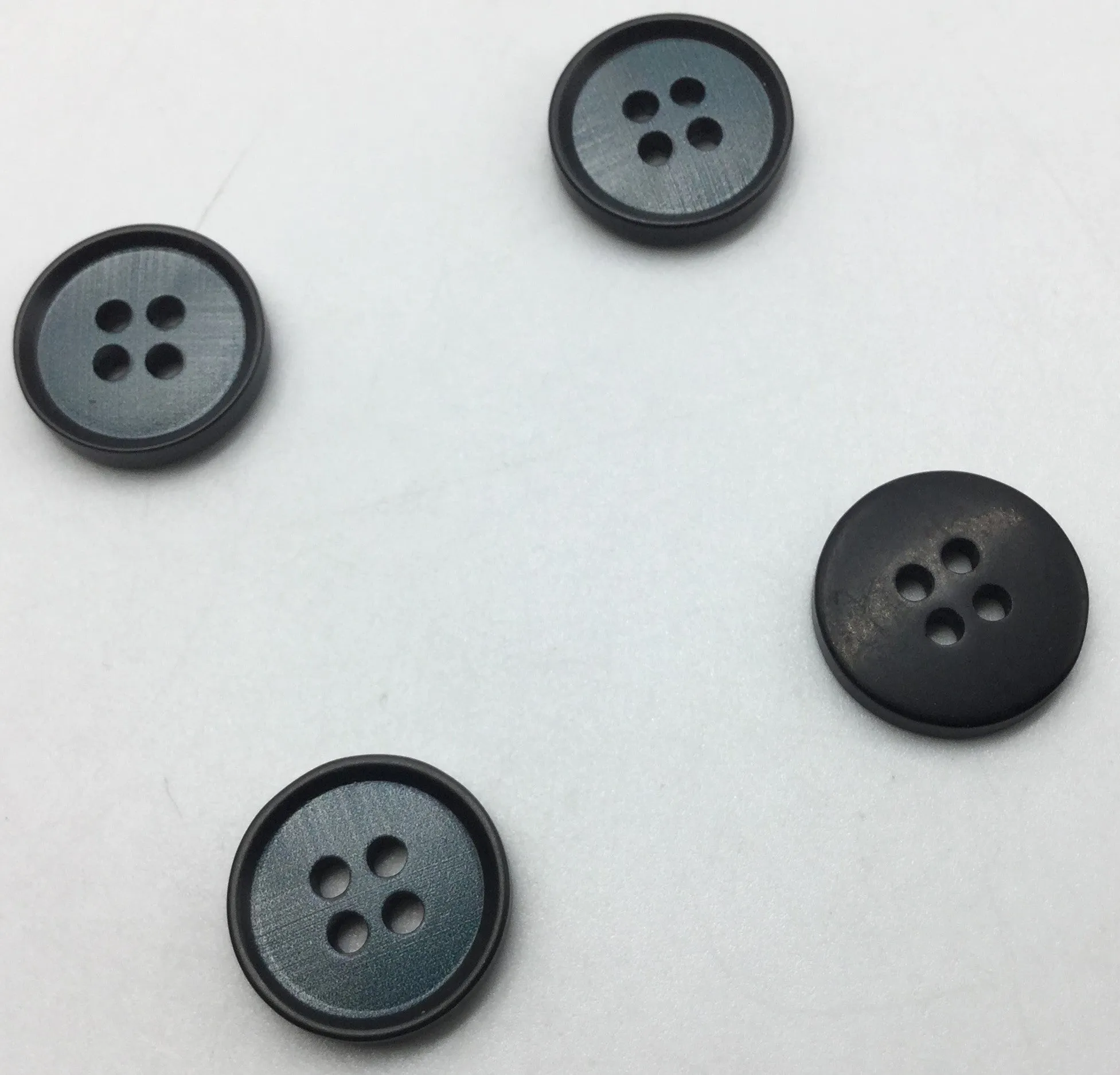 Blue & Sky Four Hole Plastic Button