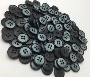 Blue & Sky Four Hole Plastic Button