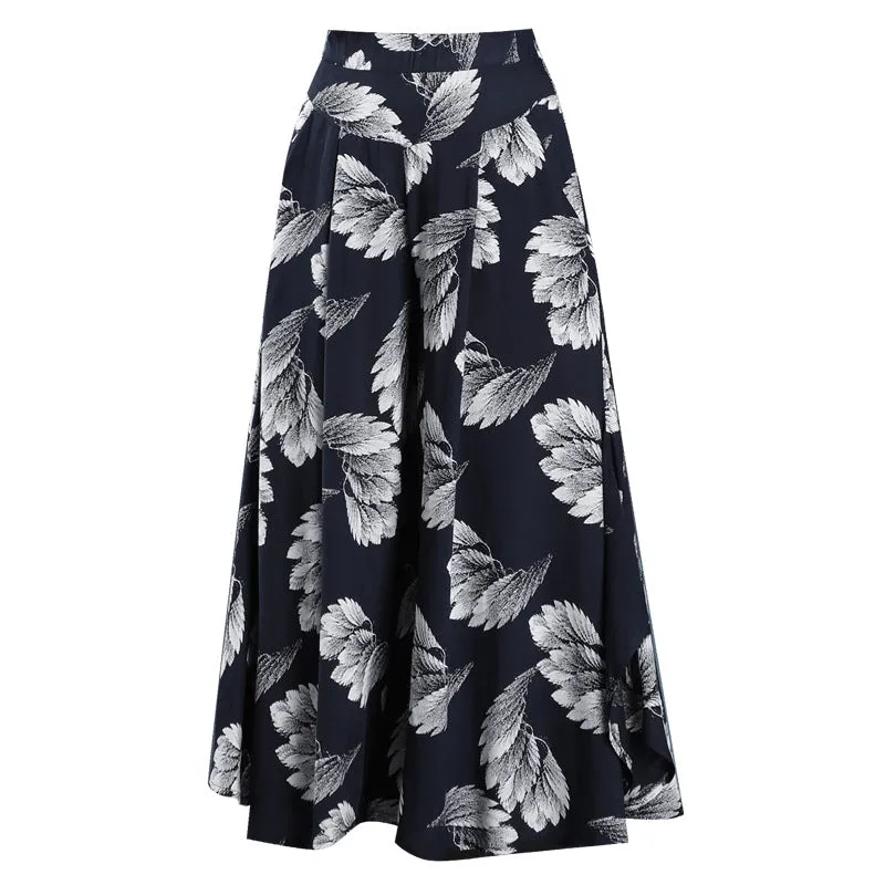 Cotton Skorts High Waist Skirt Loose Wide Leg Pants Women Plus Size Summer Casual Ankle-Length Pants