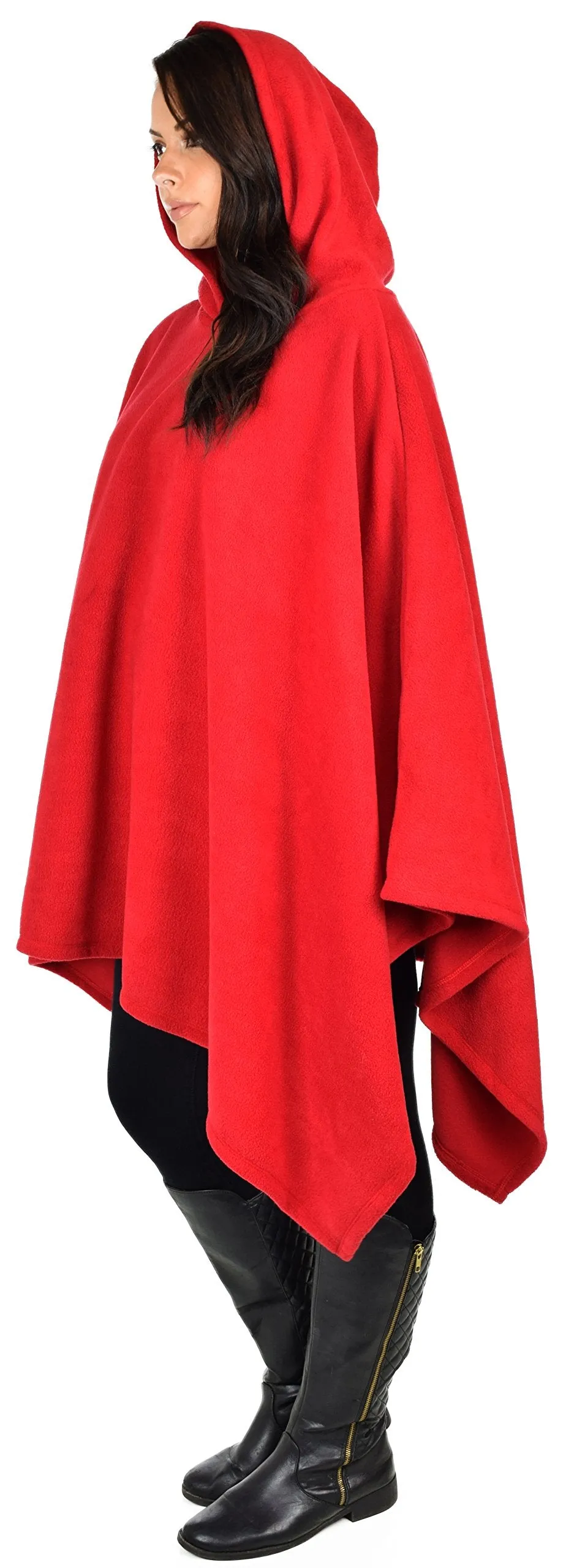 Dare2bStylish Women Poncho Style Hoodie Sweater Fleece Cover Up for Cold Weather