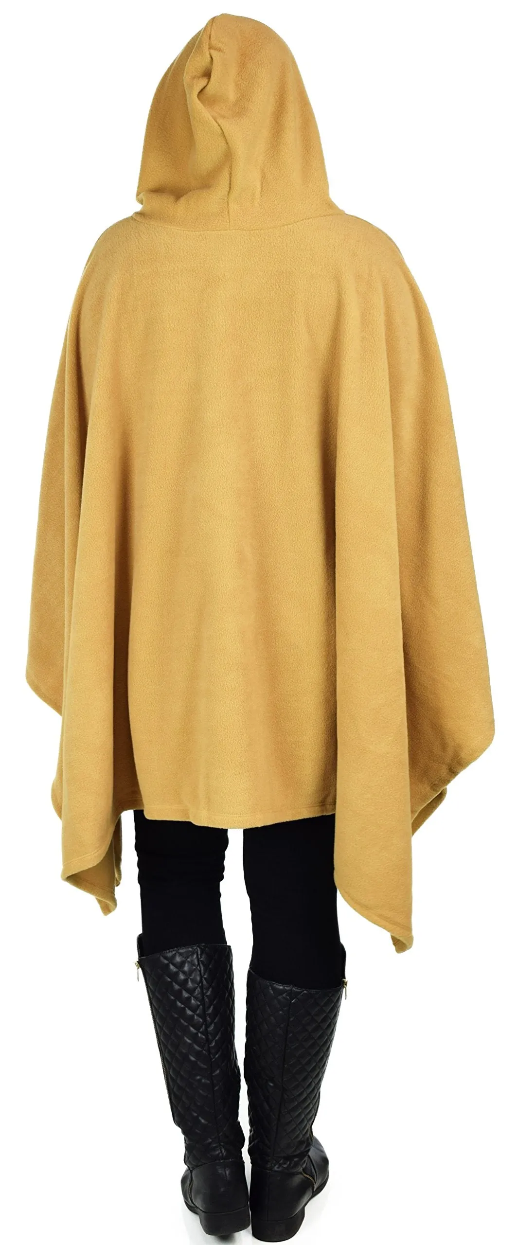 Dare2bStylish Women Poncho Style Hoodie Sweater Fleece Cover Up for Cold Weather