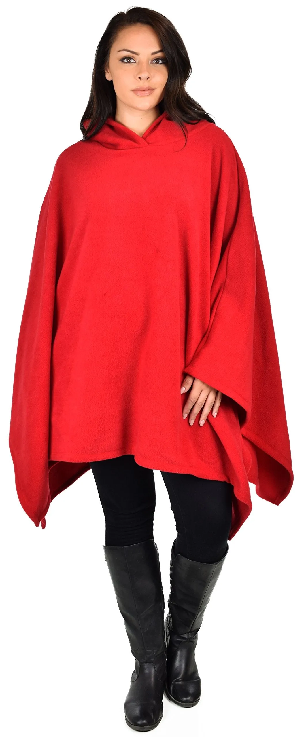 Dare2bStylish Women Poncho Style Hoodie Sweater Fleece Cover Up for Cold Weather