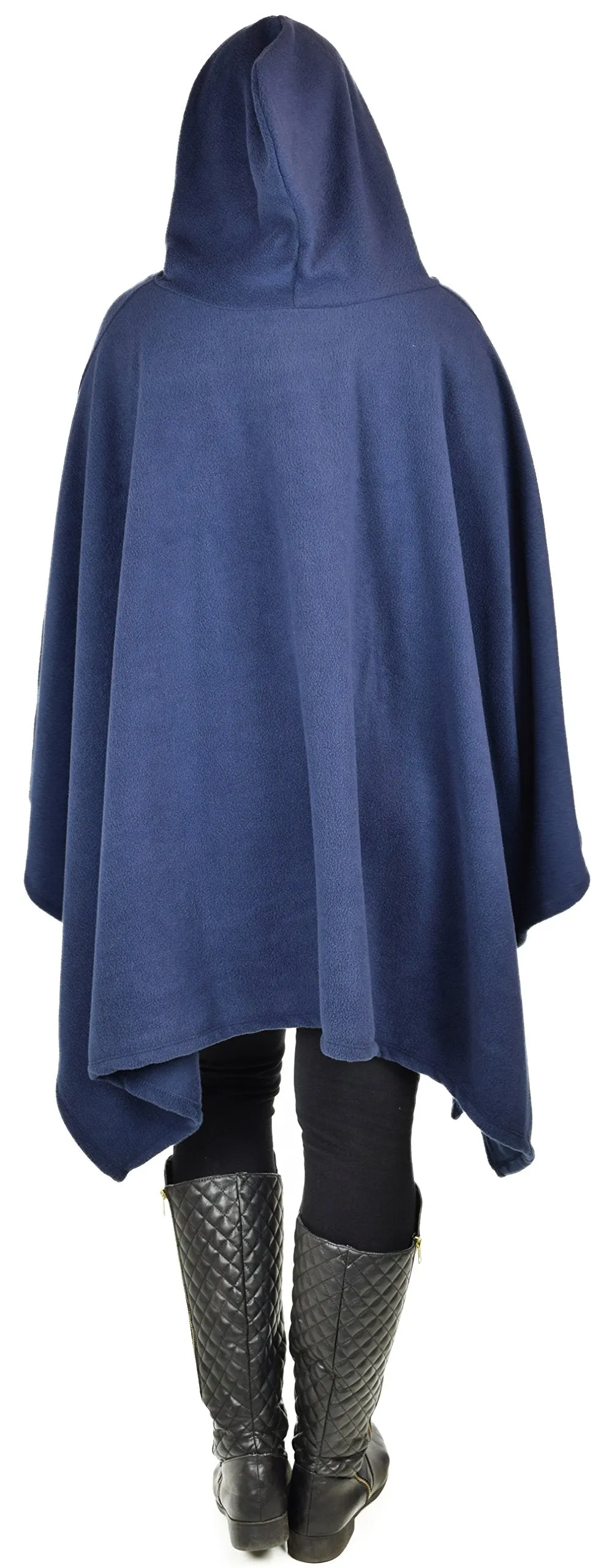 Dare2bStylish Women Poncho Style Hoodie Sweater Fleece Cover Up for Cold Weather