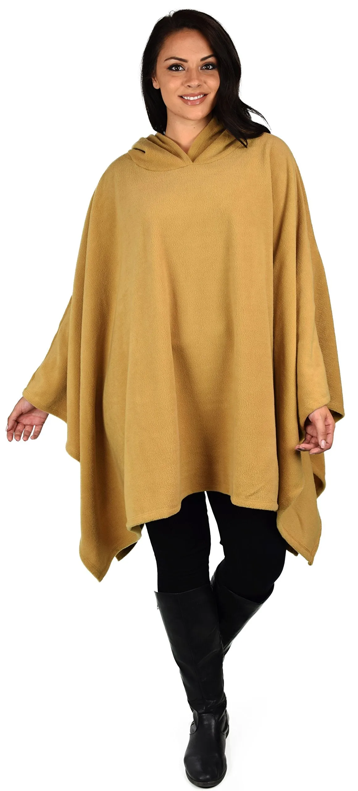 Dare2bStylish Women Poncho Style Hoodie Sweater Fleece Cover Up for Cold Weather