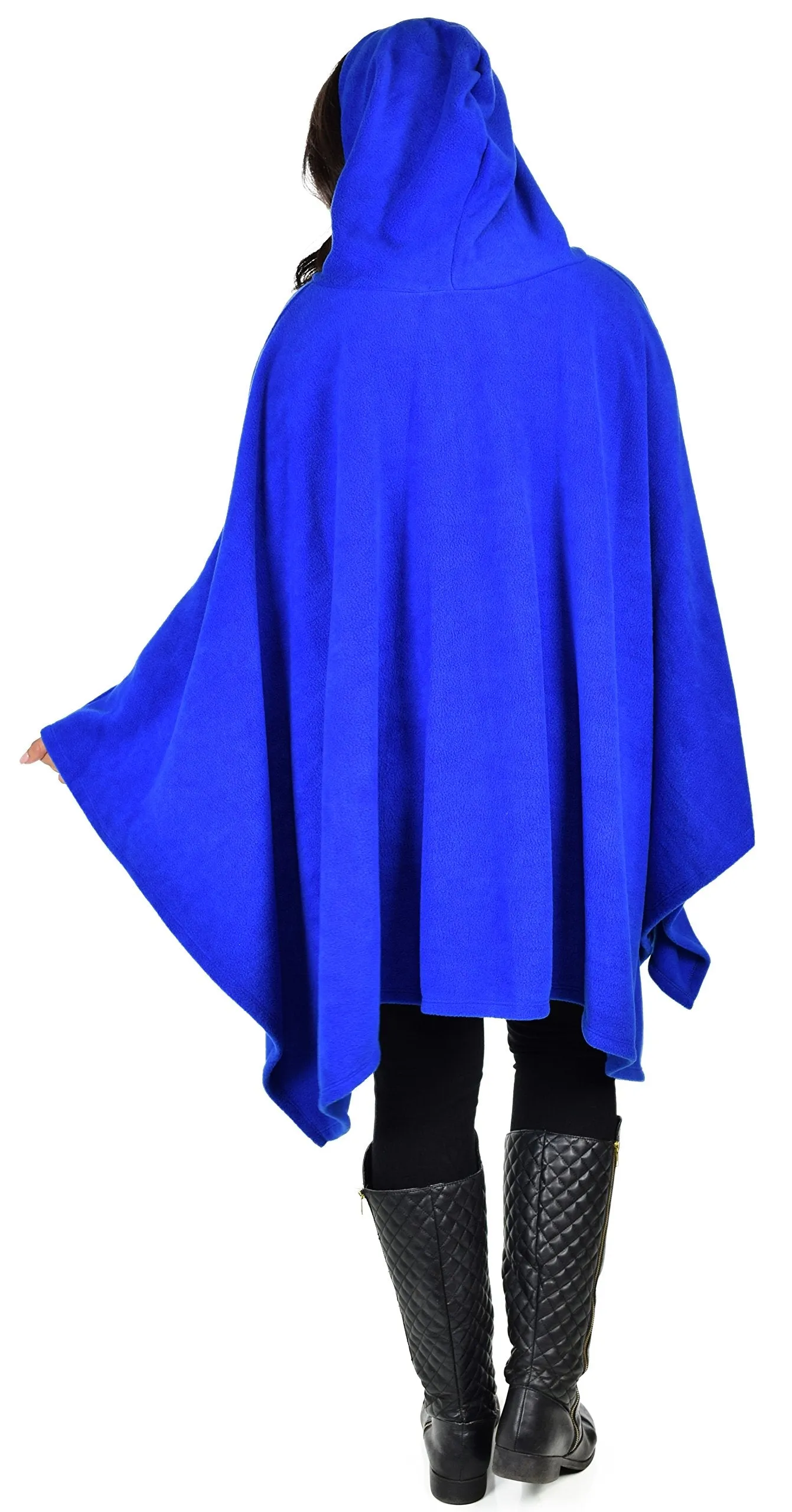 Dare2bStylish Women Poncho Style Hoodie Sweater Fleece Cover Up for Cold Weather