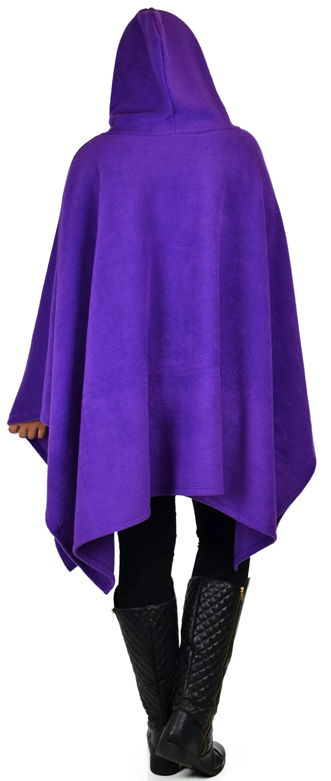 Dare2bStylish Women Poncho Style Hoodie Sweater Fleece Cover Up for Cold Weather