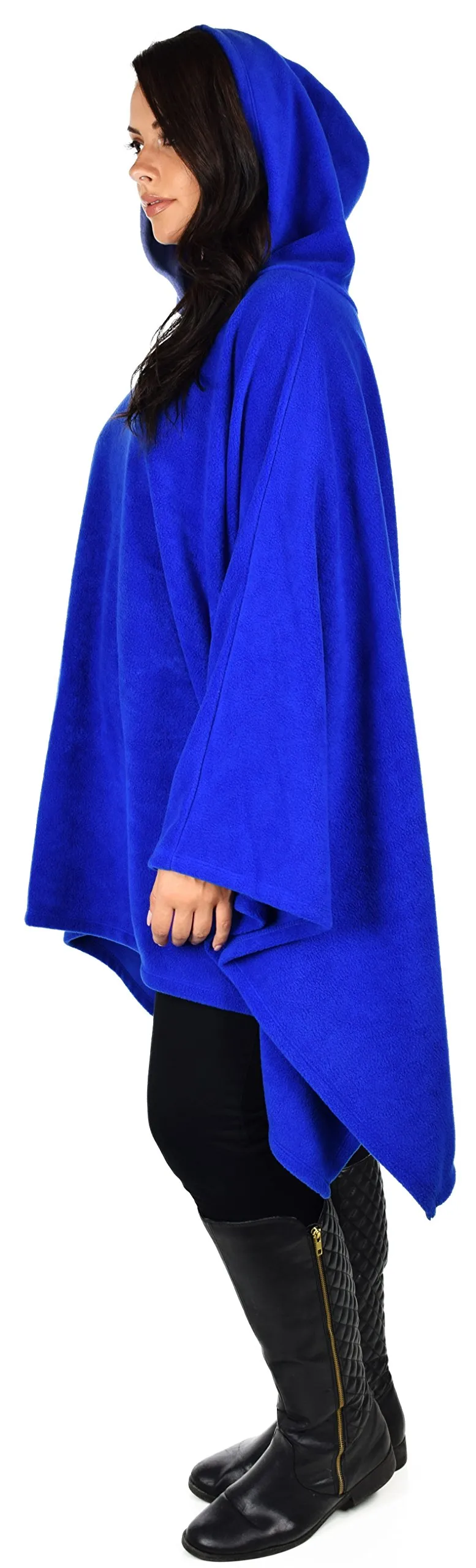 Dare2bStylish Women Poncho Style Hoodie Sweater Fleece Cover Up for Cold Weather