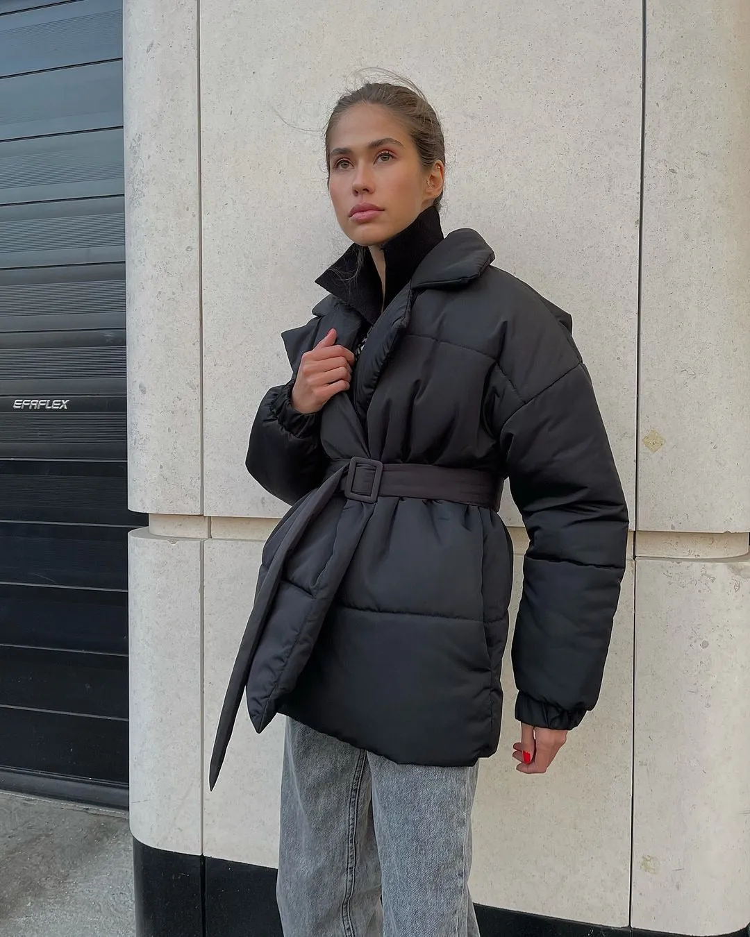 Dawn – Stylish Waisted Overcoat