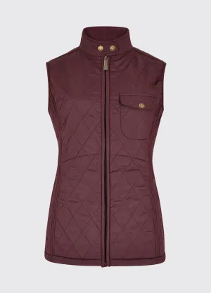Dubarry Rathdown Quilted Gilet - Currant