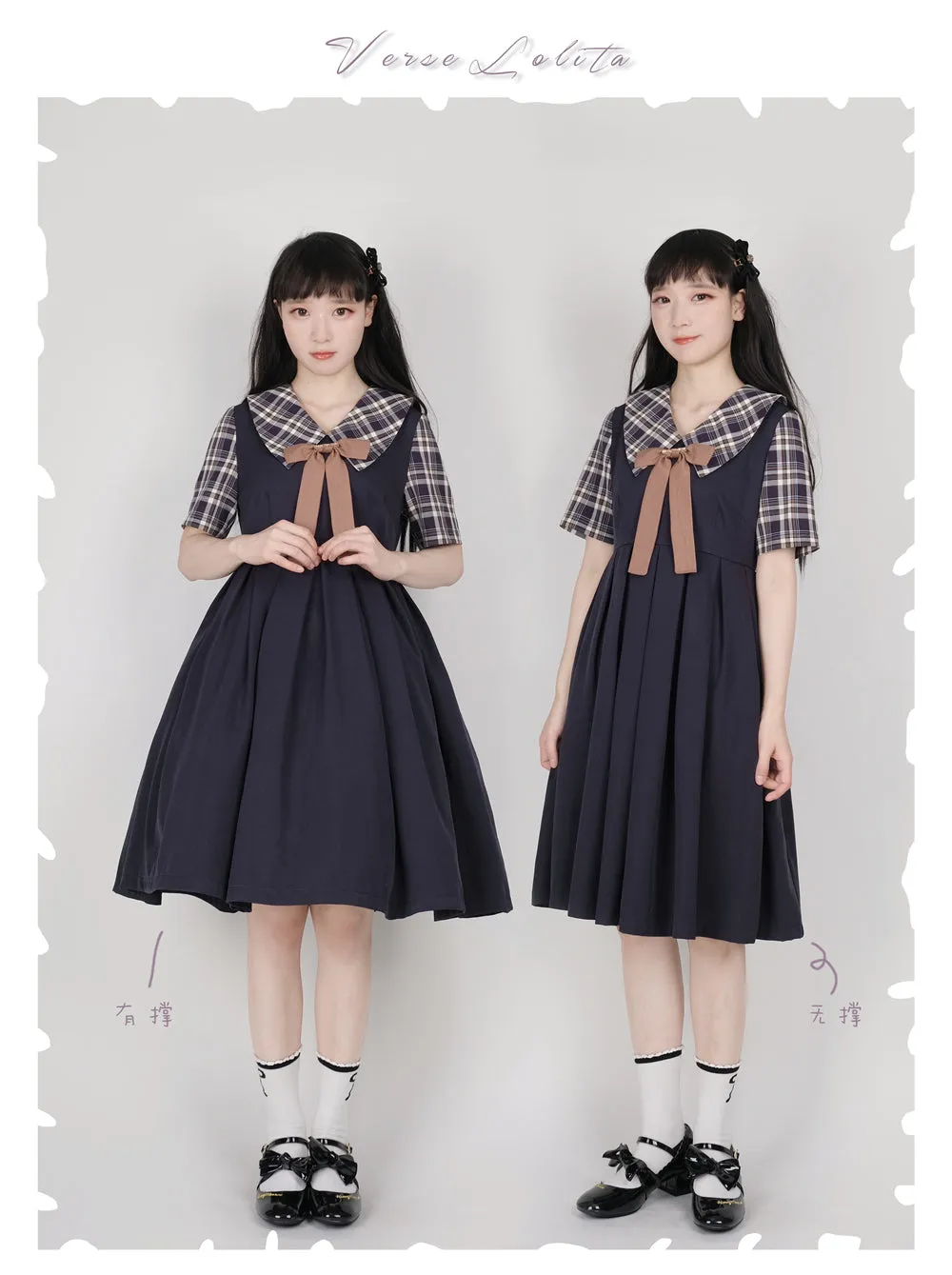 EESSILY~Macaron Waffle~Kawaii Lolita Short Sleeve Summer OP