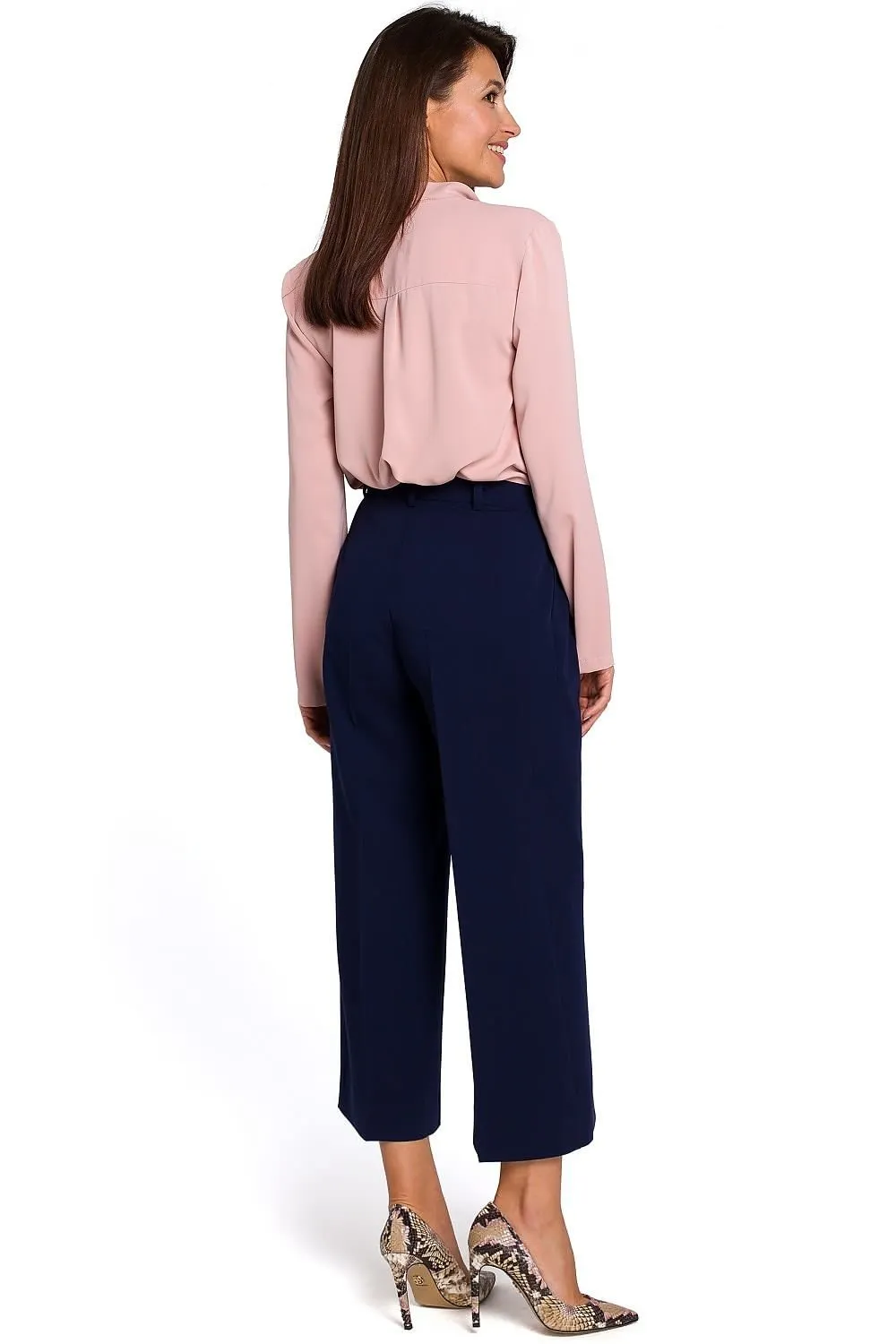 Elegant Comfort Women's Tailored Culottes Trousers