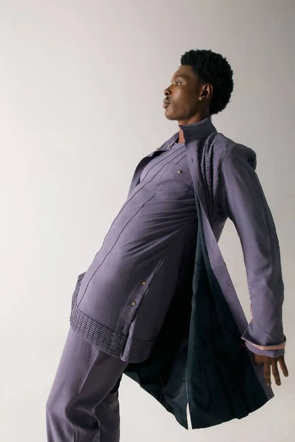 English Purpul Overcoat
