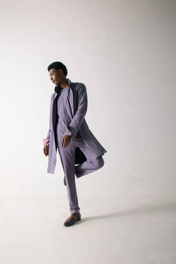 English Purpul Overcoat