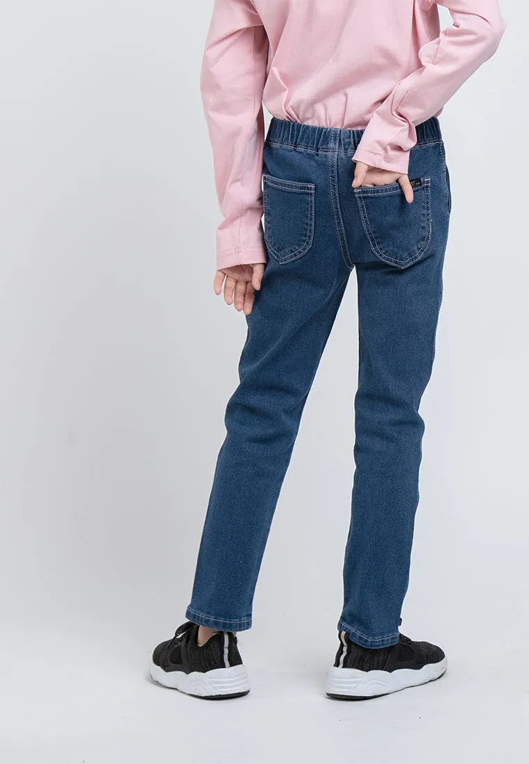 Forest Kids Girls Jeans Kids Girl Denim Long Pants | Seluar Budak Perempuan Jeans - FK810004