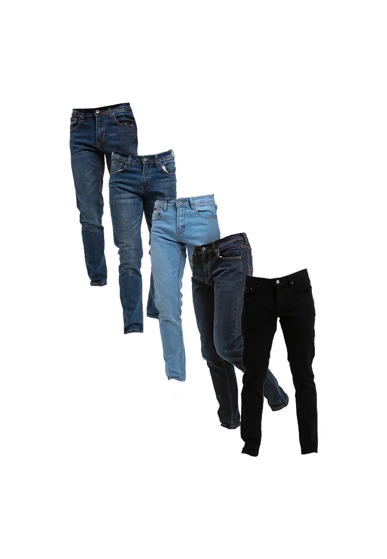 Forest Stretchable Slim Fit Jeans Men Denim Jeans | Seluar Jeans Lelaki Slim Fit - 610194