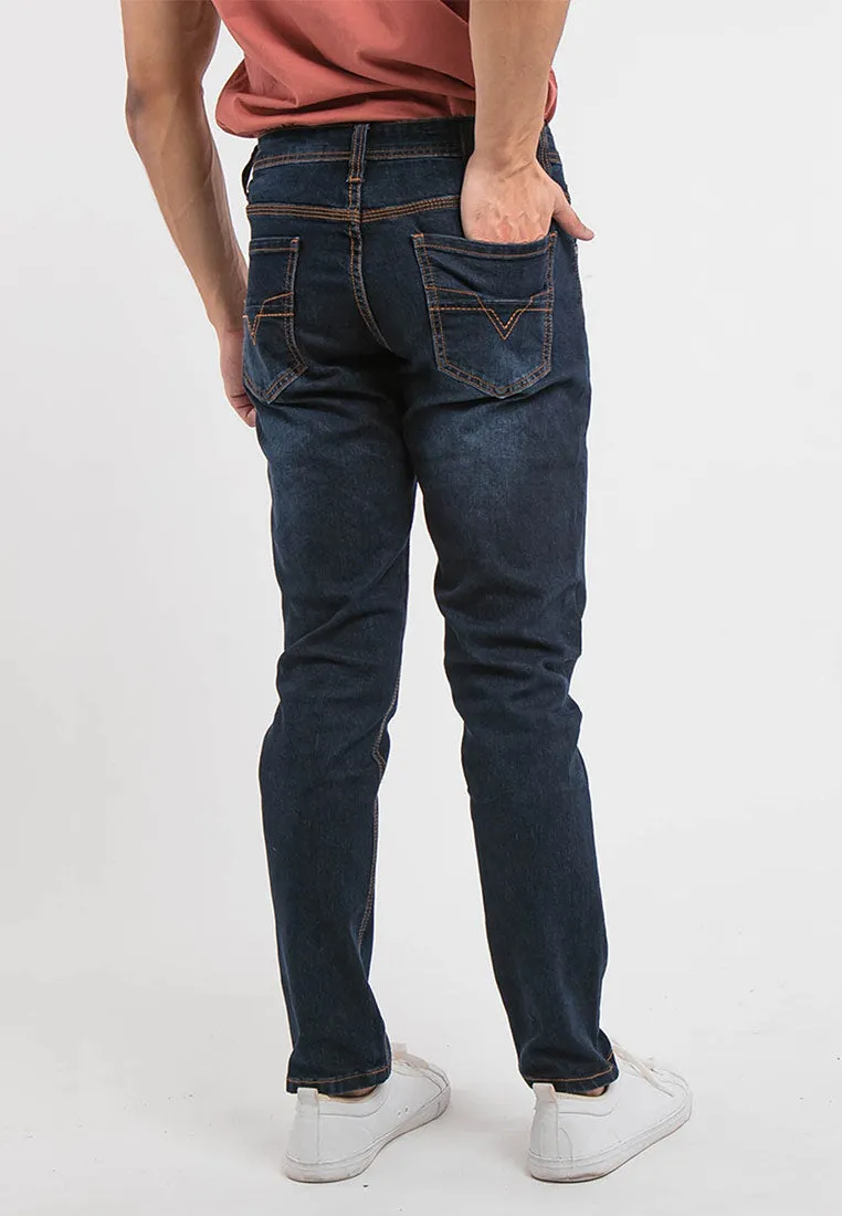 Forest Stretchable Slim Fit Jeans Men Denim Jeans | Seluar Jeans Lelaki Slim Fit - 610194