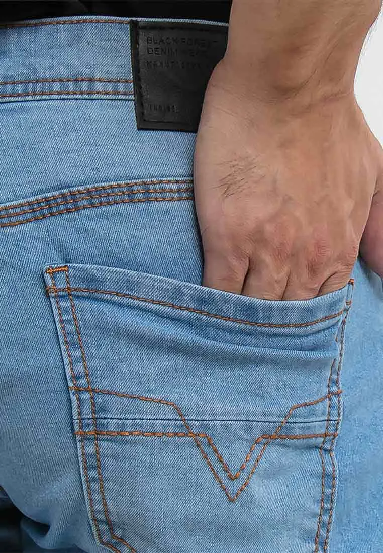 Forest Stretchable Slim Fit Jeans Men Denim Jeans | Seluar Jeans Lelaki Slim Fit - 610194