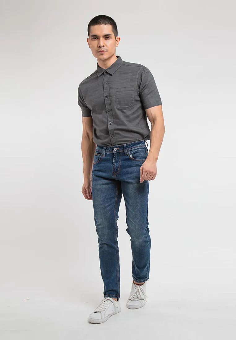 Forest Stretchable Slim Fit Jeans Men Denim Jeans | Seluar Jeans Lelaki Slim Fit - 610194