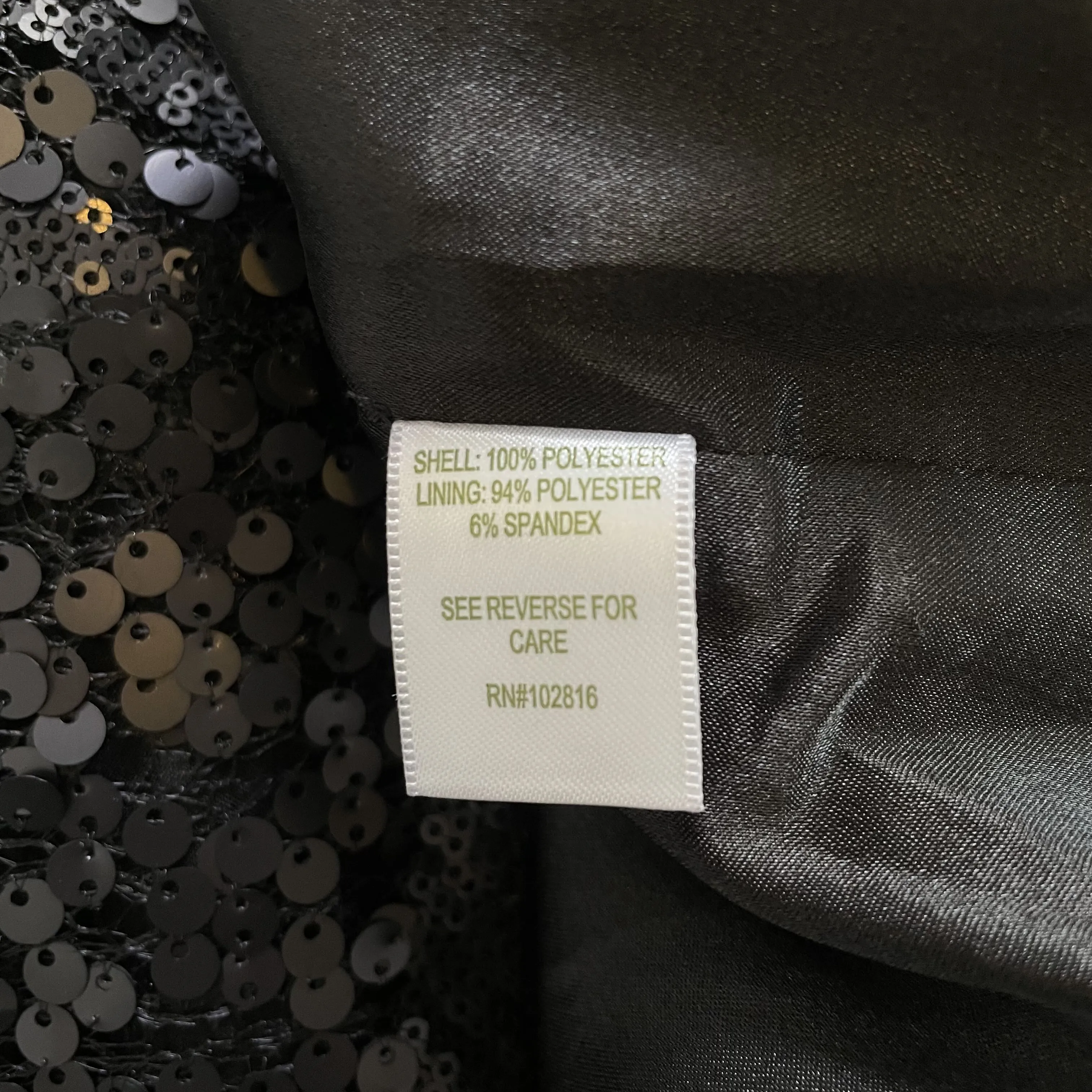 Garnet Hill | Women's Black Sequin Pencil Skirt | Size: 12