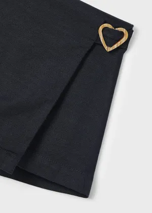 Girls Heart Buckle Skort