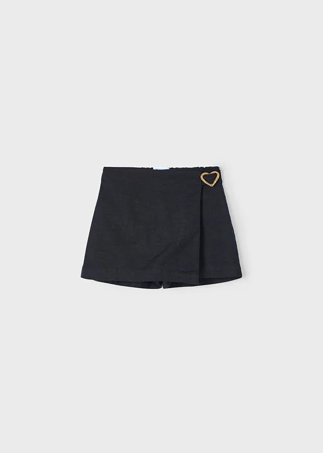 Girls Heart Buckle Skort
