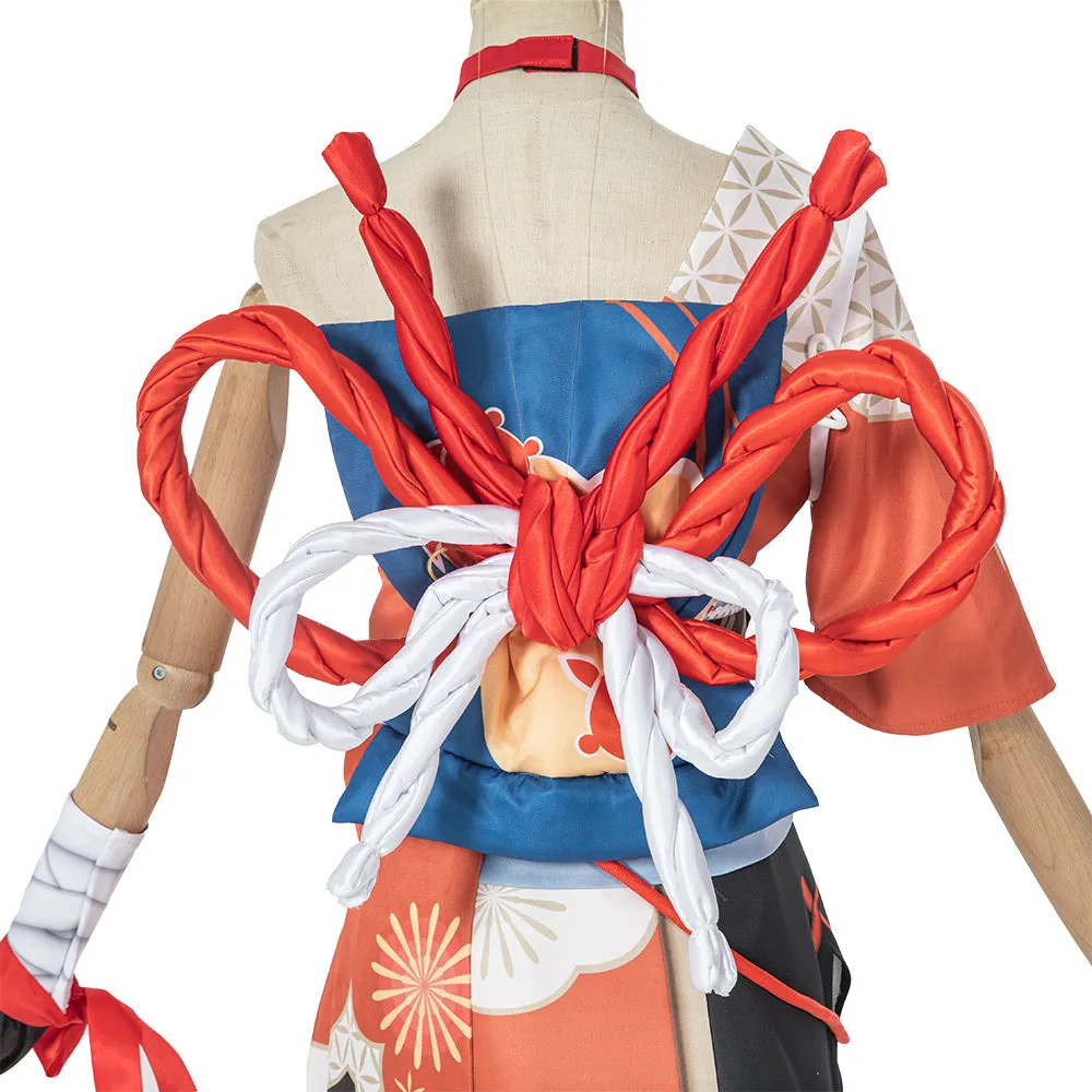 Gvavaya Game Cosplay Genshin Impact Inazuma Yoimiya Cosplay Costume
