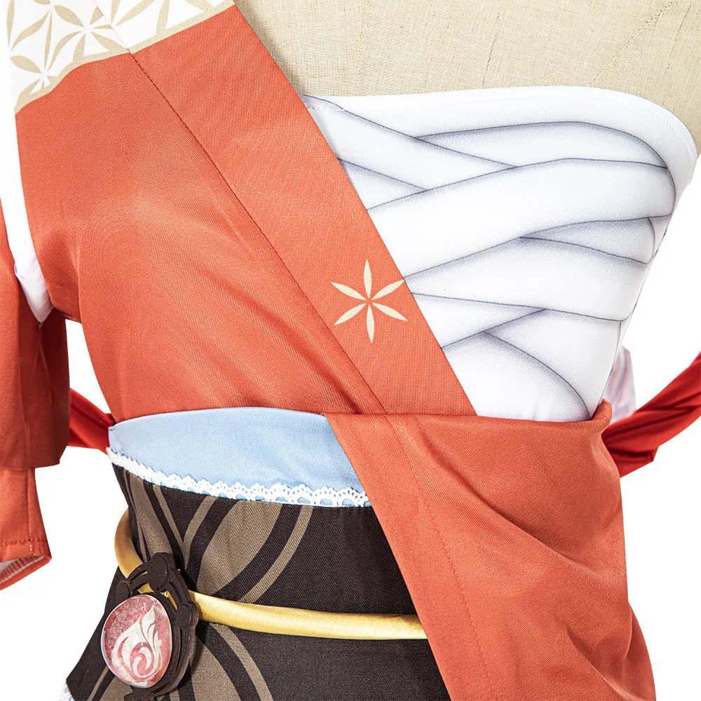 Gvavaya Game Cosplay Genshin Impact Inazuma Yoimiya Cosplay Costume