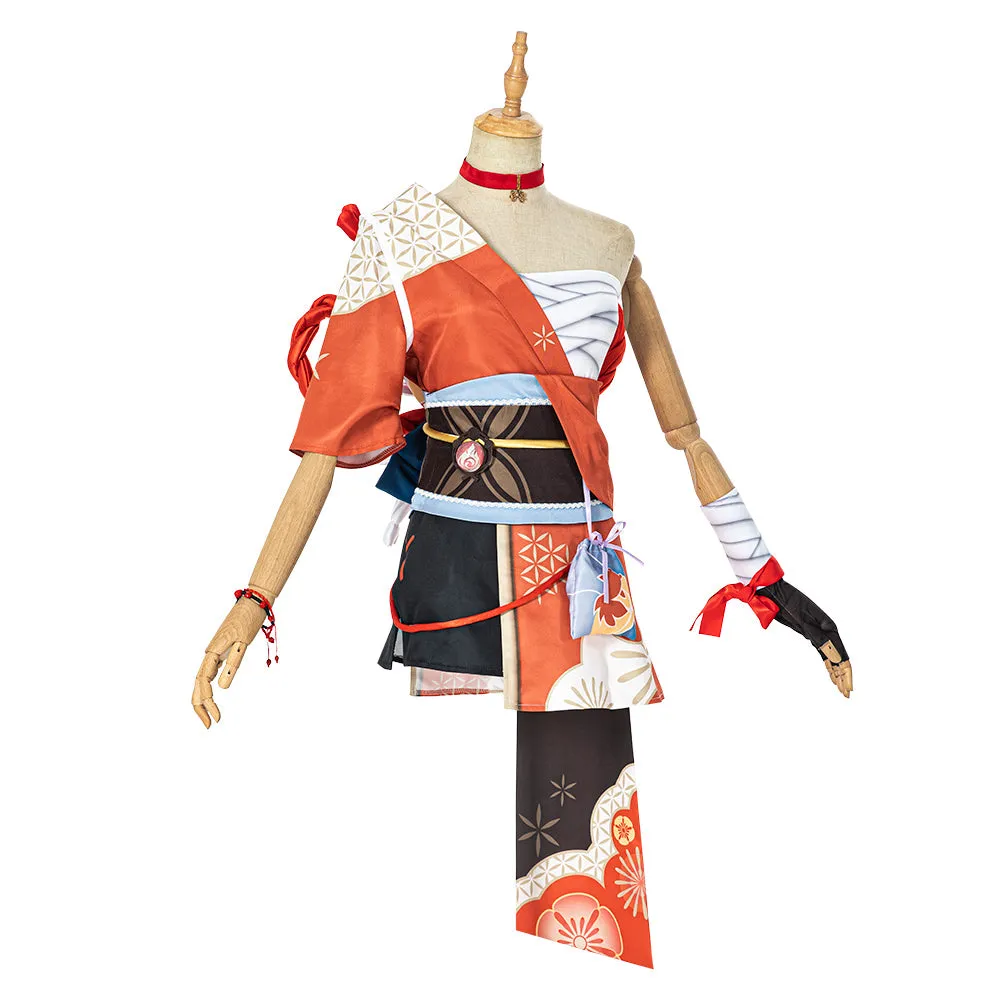 Gvavaya Game Cosplay Genshin Impact Inazuma Yoimiya Cosplay Costume