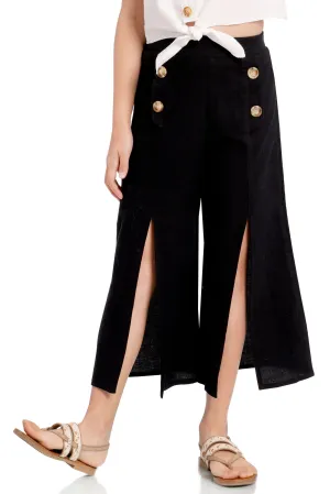 High Front Slit Culottes Pants (RE1295)