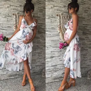 High-Low White Dress