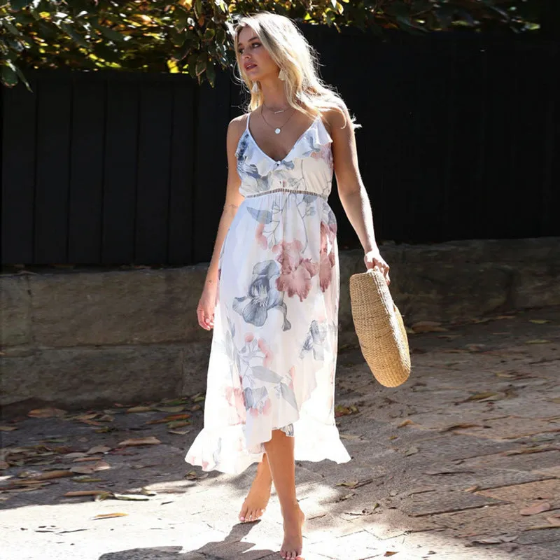 High-Low White Dress