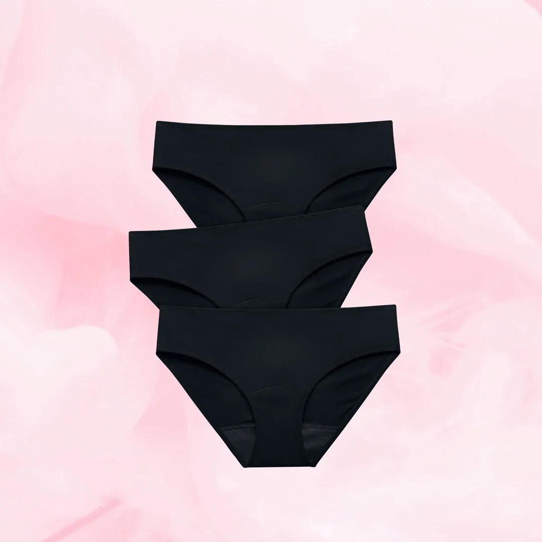 Hipster en coton flux abondants - Lot de 3