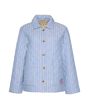 Ira Jacket in Blue Stripes