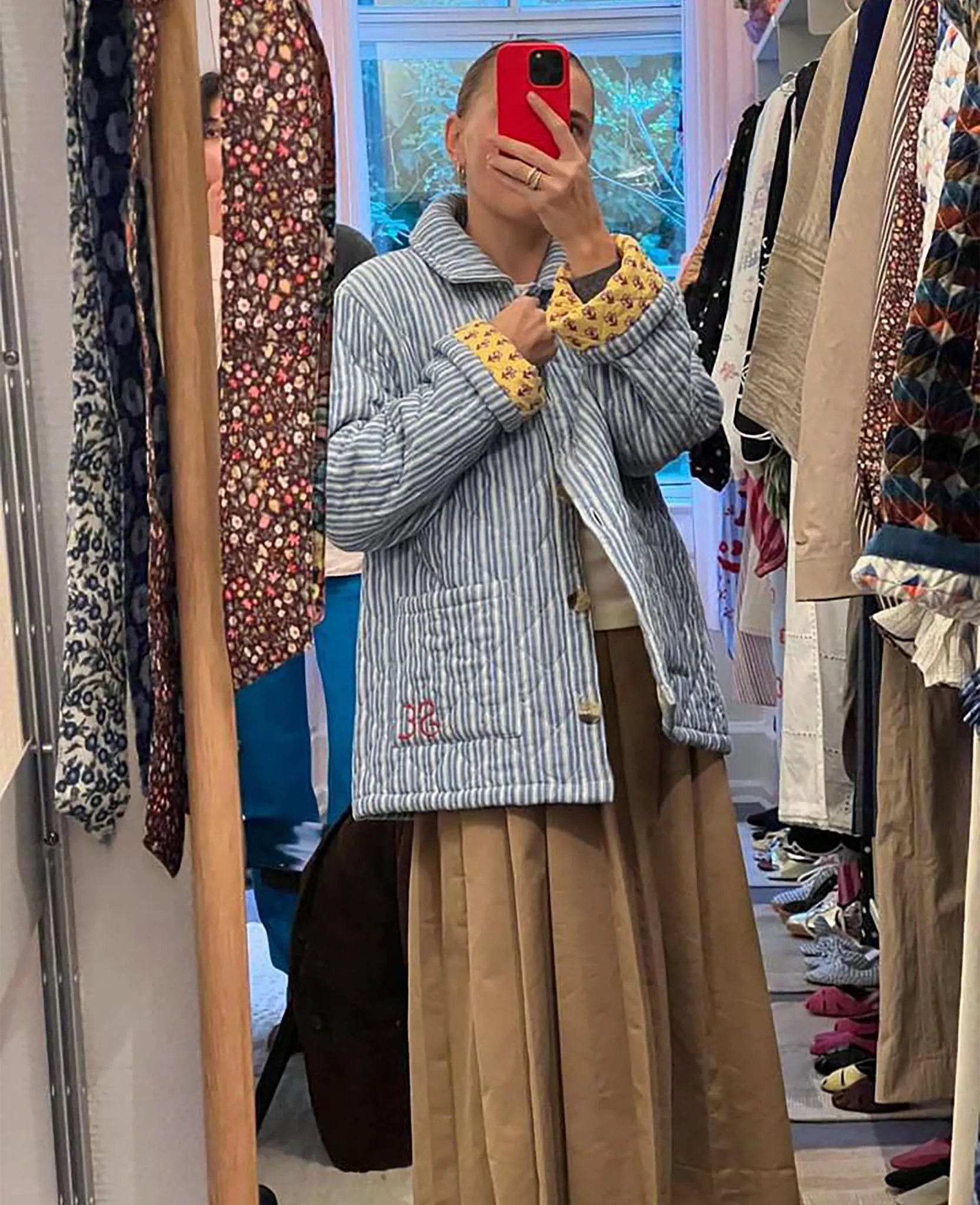Ira Jacket in Blue Stripes