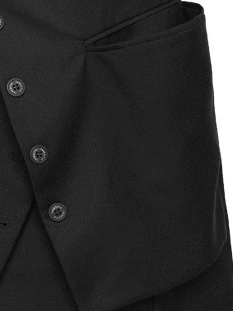Irregular Pockets Button Mini Skirt