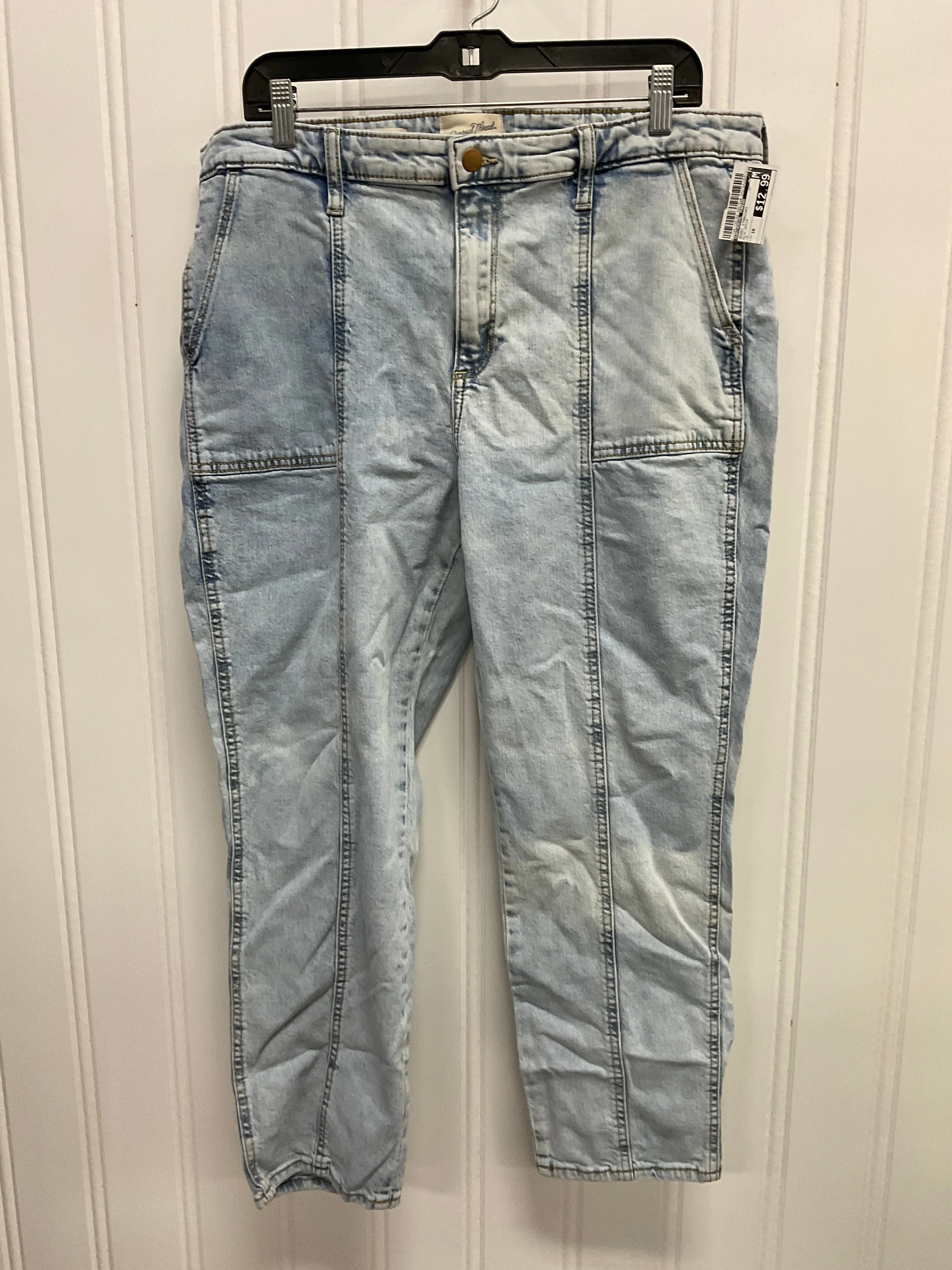Jeans Straight By Universal Thread In Blue Denim, Size:16