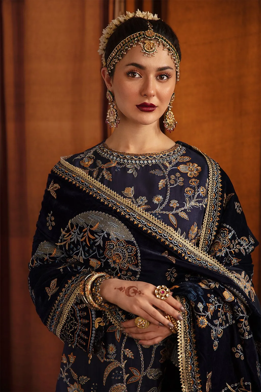 Latest Designer Salwar Kameez in Dark Blue Shade #PF298