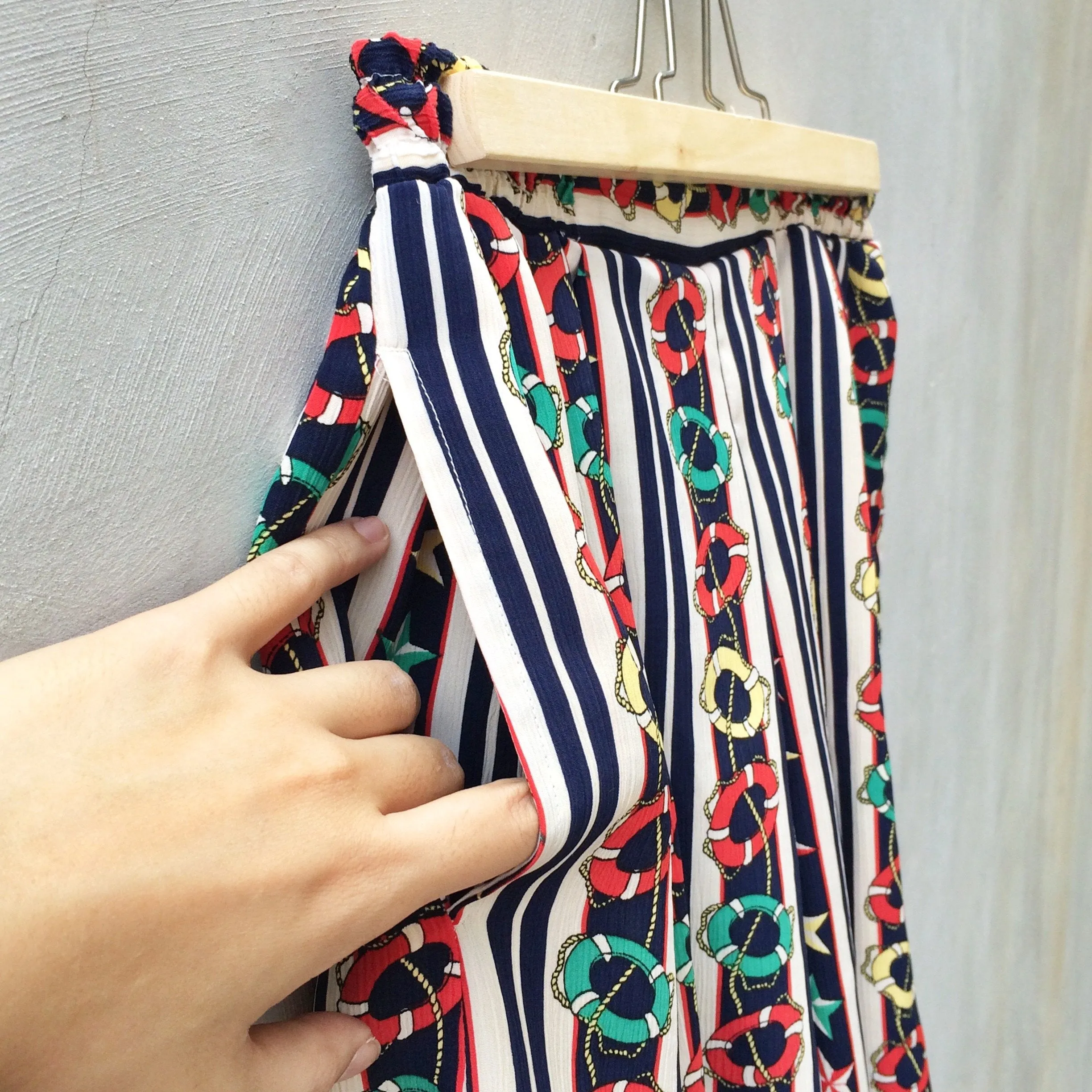 Life Savers | Vintage Nautical Life Buoys, Starts and Ropes Knots 1980s Summer Shorts