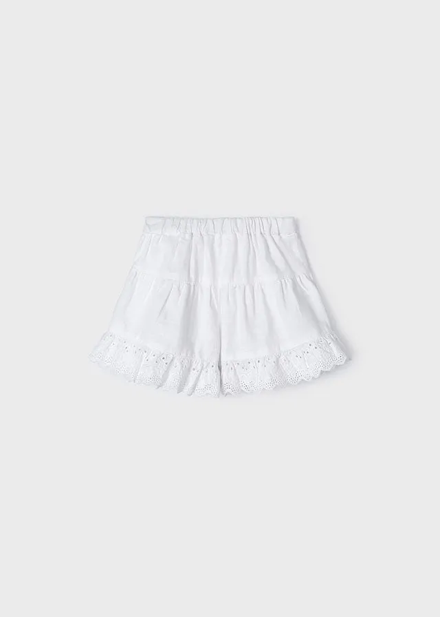 Little Girls White Skirt