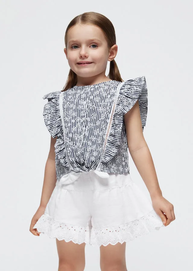 Little Girls White Skirt