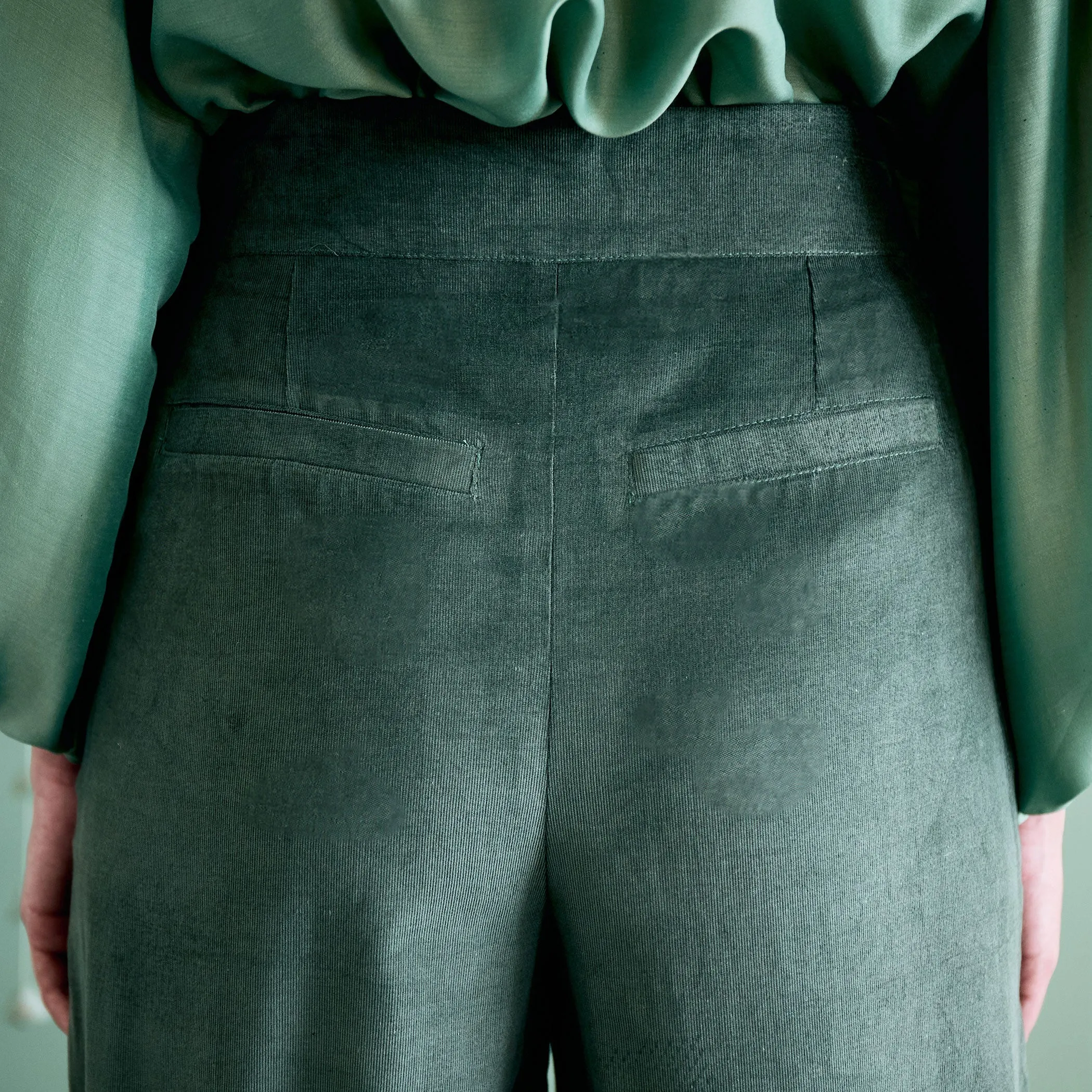 Long Culottes - Forest Cord