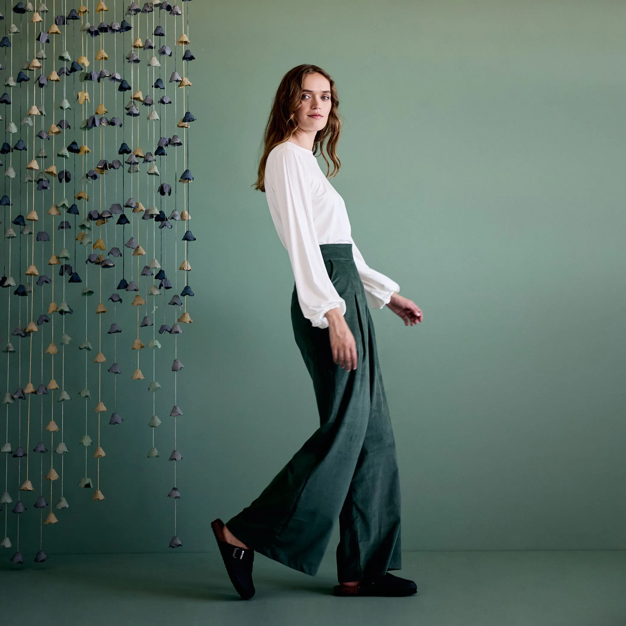 Long Culottes - Forest Cord