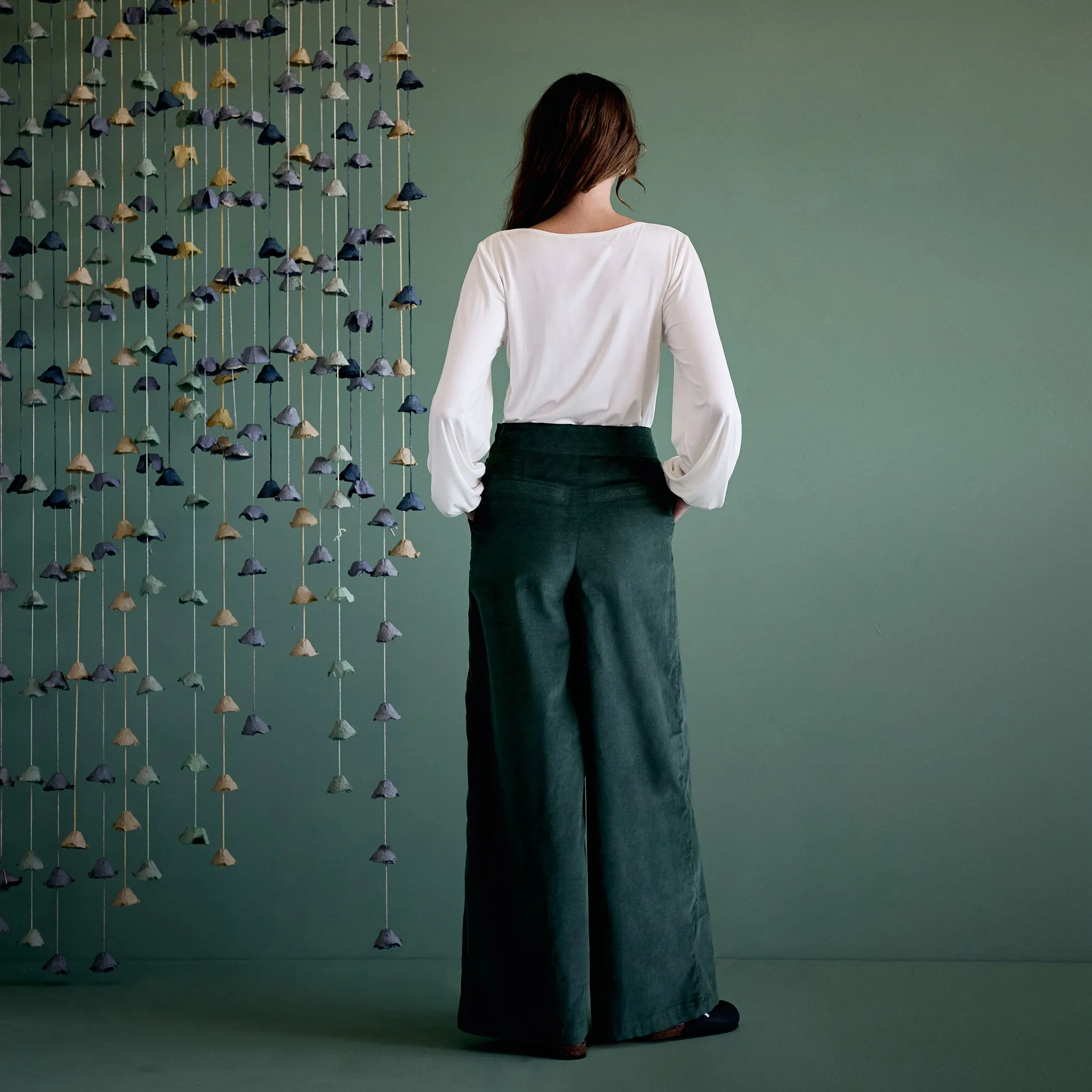 Long Culottes - Forest Cord