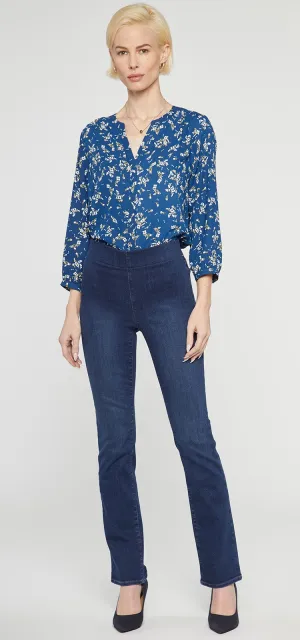 Marilyn Straight Pull-On Jeans Dark Blue SpanSpring™ Denim | Blue Star