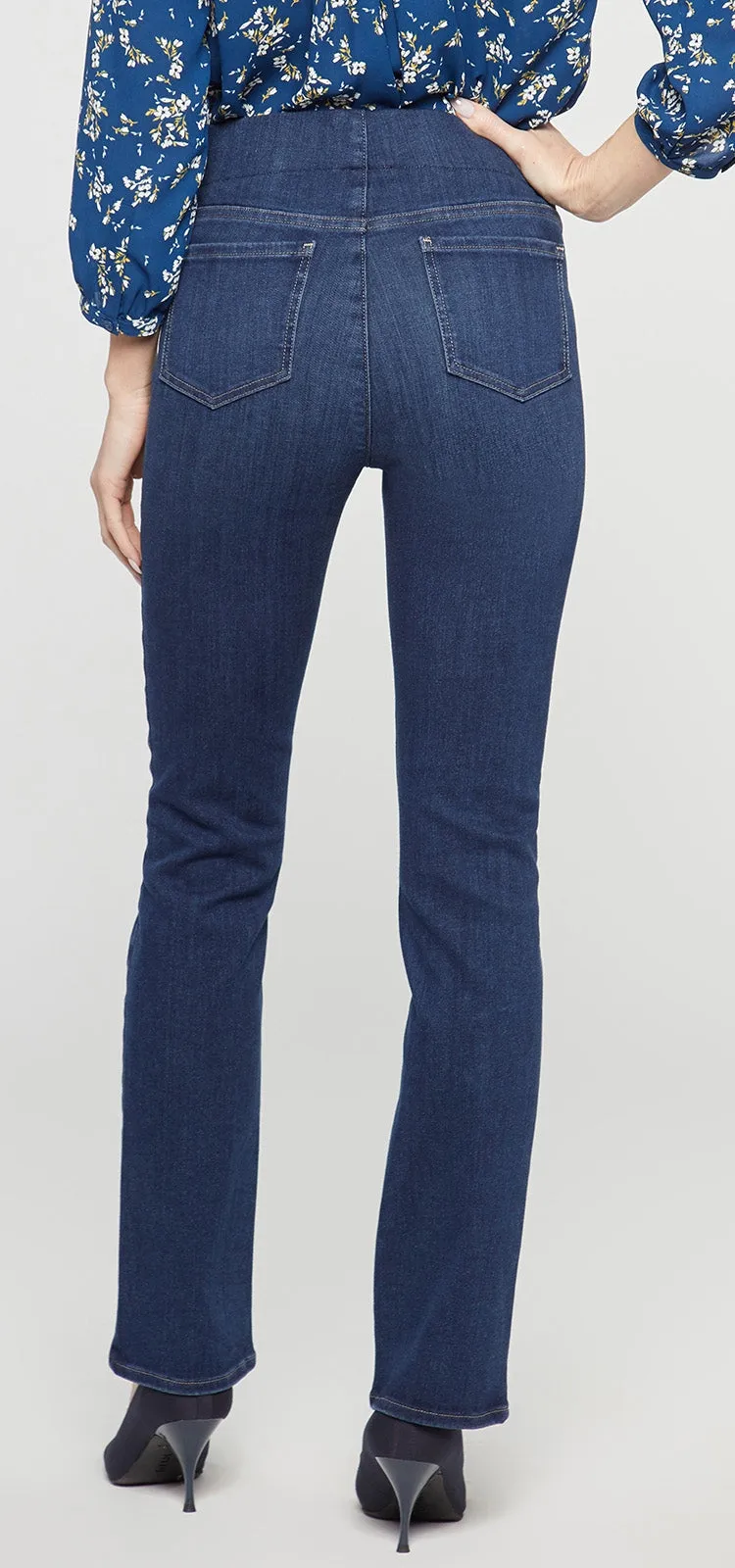 Marilyn Straight Pull-On Jeans Dark Blue SpanSpring™ Denim | Blue Star