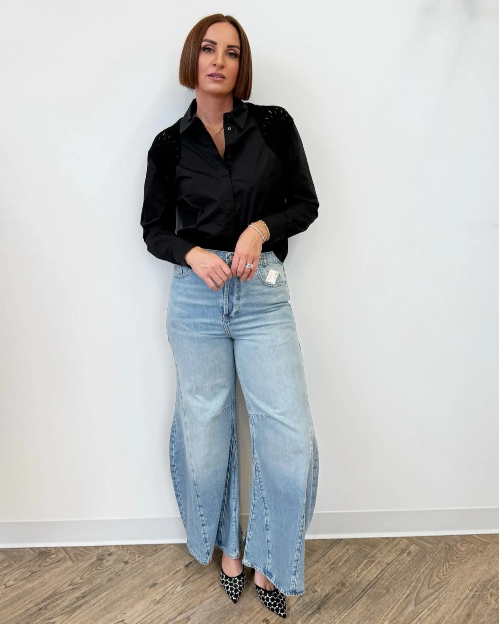 Nadine Super Wide Leg Denim